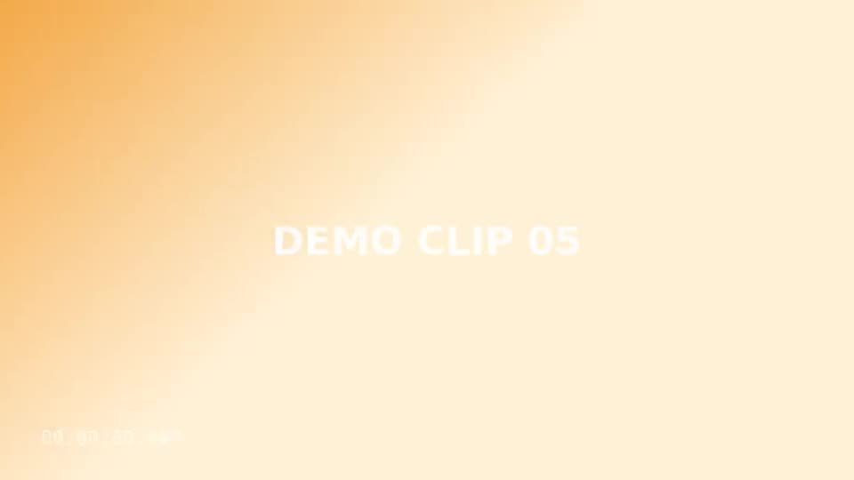 Title sequence — demo preview